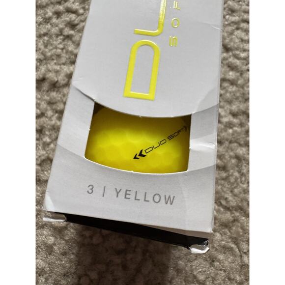 Wilson Staff DUO Soft 2023 Golf Balls - 3 Yellow NEW NIB - Picture 4 of 5